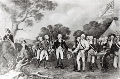 The Surrender of General Burgoyne Saratoga, New York, 17th October 1777 by American School